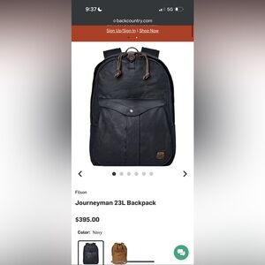Filson Journeyman 23L backpack - navy